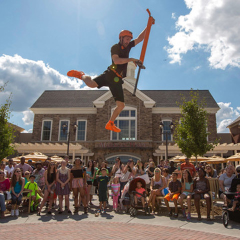 Wacky Chad Stunt Pogo Unicycle Skateboard Comedian